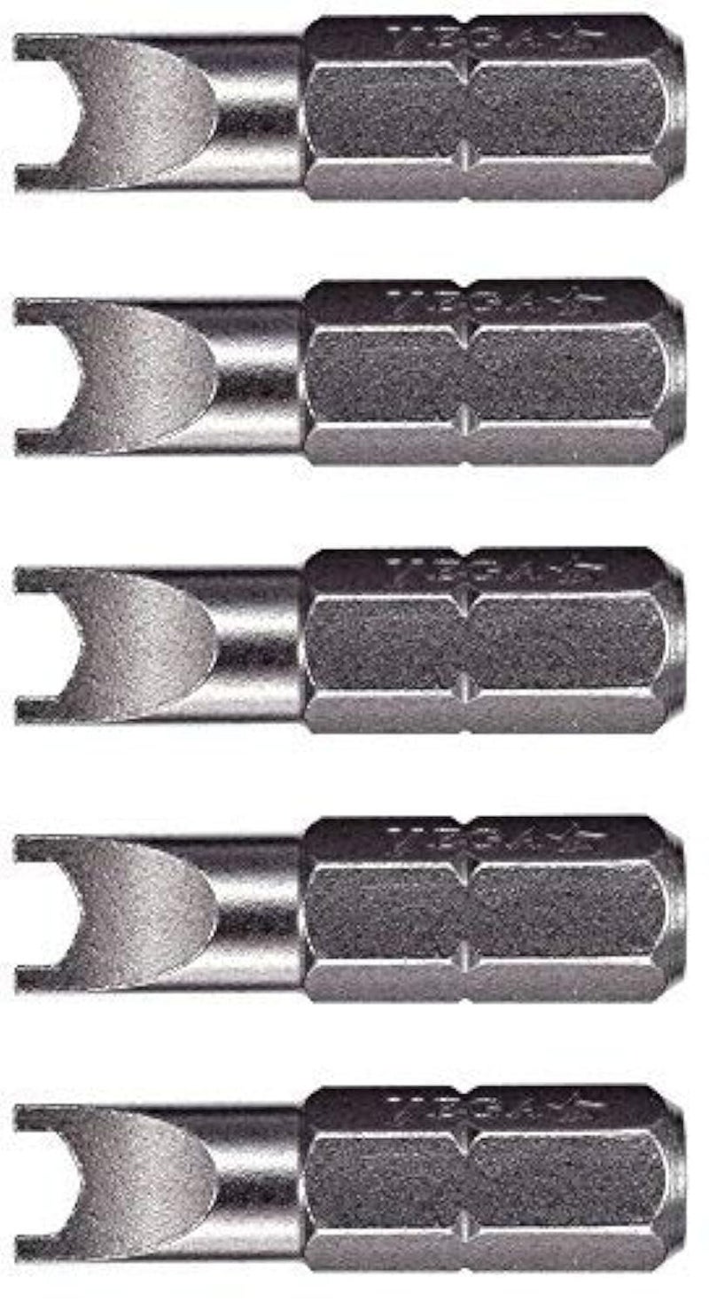 بتات إدخال مفتاح VEGA #8. درجة احترافية 1/4" شفة سداسية #8 مفتاح 1" بتات إدخال. 125SP08A-5 (عبوة من 5)